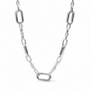 Pandora Collar de plata de ley con eslabones pequeños 393861C00