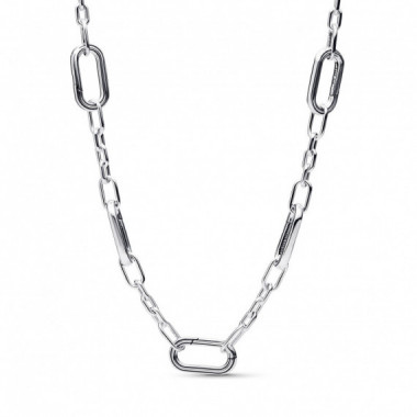 Pandora Collar de plata de ley con eslabones peque&ntilde;os 393861C00