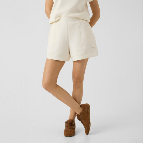 Guess Athleisure Pantalón Corto Casual Blanco V6YD05 K4316-G6K5