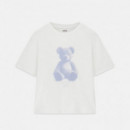 Guess Athleisure Camiseta Triangle Logo Blanco V6YI06 K4273-G011