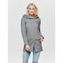 Abrigo con Capucha Drapeada de ONLY