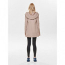 Abrigo con Capucha Drapeada de ONLY