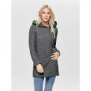 Abrigo con Capucha Drapeada de ONLY