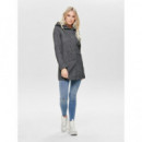 Abrigo con Capucha Drapeada de ONLY