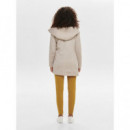 Abrigo con Capucha Drapeada de ONLY