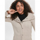 Abrigo con Capucha Drapeada de ONLY