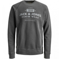 JACK &amp; JONES Sweatshirt Jjejeans Lavagem do Pescoço da Tripulação Ls