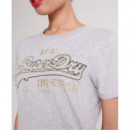 SUPERDRY Camiseta Vintage Logo Embroided Outline Entry Tee
