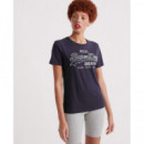 SUPERDRY Camiseta Vintage Logo Embroided Outline Entry Tee