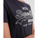 SUPERDRY Camiseta Vintage Logo Embroided Outline Entry Tee