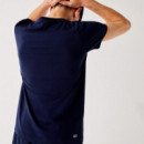 LACOSTE Camiseta Sport en Tejido de Punto Transpirable con Estampado de Cocodrilo en 3D