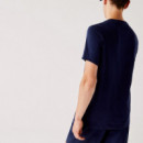 LACOSTE Camiseta Sport en Tejido de Punto Transpirable con Estampado de Cocodrilo en 3D