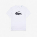 LACOSTE Camiseta Sport en Tejido de Punto Transpirable con Estampado de Cocodrilo en 3D