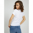 GUESS Camiseta de Corte Holgado, Logo Triángulo Clásico