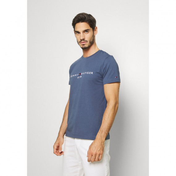 TOMMY HILFIGER Camiseta de Algodón Orgánico Front Logo