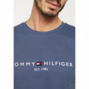 TOMMY HILFIGER Camiseta de Algodón Orgánico Front Logo