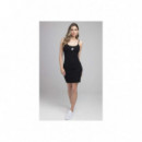 SIKSILK Vestido Ribbed Bodycon Dress