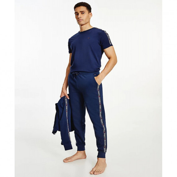 TOMMY HILFIGER Pantalón Joggers con Inscripción Logo Vertical en Pernera
