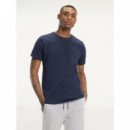 Tommy Jeans Camiseta de Manga Corta de Corte Regular y Cuello Redondo  TOMMY HILFIGER