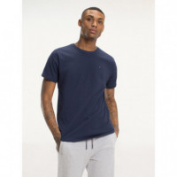 Tommy Jeans Camiseta de Manga Corta de Corte Regular y Cuello Redondo  TOMMY HILFIGER