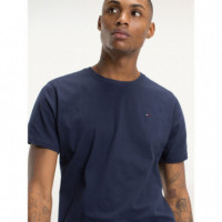 Tommy Jeans Camiseta de Manga Corta de Corte Regular y Cuello Redondo  TOMMY HILFIGER