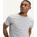 Tommy Jeans Camiseta de Manga Corta de Corte Regular y Cuello Redondo  TOMMY HILFIGER