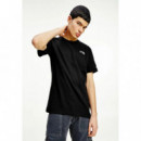 Tommy Jeans Camiseta de Algodón Orgánico con Logo Pequeño  TOMMY HILFIGER