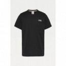 Tommy Jeans Camiseta de Algodón Orgánico con Logo Pequeño  TOMMY HILFIGER