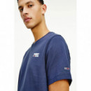 Tommy Jeans Camiseta de Algodón Orgánico con Logo Pequeño  TOMMY HILFIGER