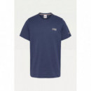 Tommy Jeans Camiseta de Algodón Orgánico con Logo Pequeño  TOMMY HILFIGER