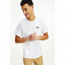 Tommy Jeans Camiseta de Algodón Orgánico con Logo Pequeño  TOMMY HILFIGER