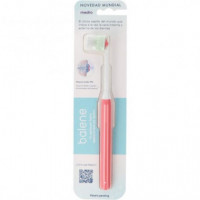BALENE Cepillo de Dientes Medio Color Coral