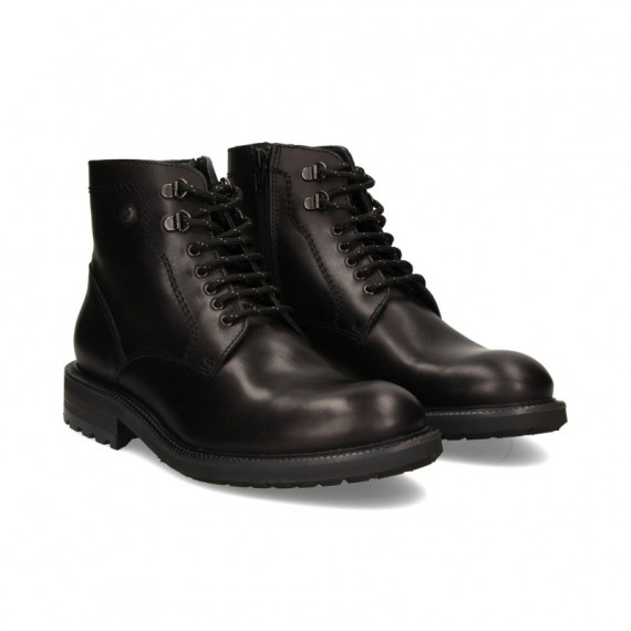 Botin Liso Cordon/cremallera Negro  AEROPLANE