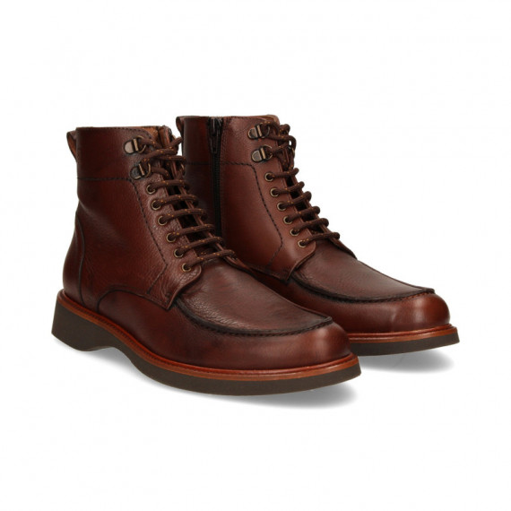Botin Bordon Cordon/cremallera Cuero  AEROPLANE