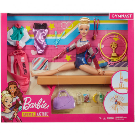 BARBIE Gimnasta Artistica con Niña y Accesorios