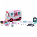 Hello Kitty- Playset Helicoptero con Ambulancia y Figuras  SIMBA TOYS