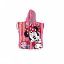 Poncho Toalla Playa Infantil Minnie con Flores  DISNEY
