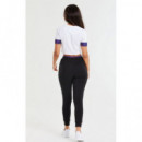SIKSILK Camiseta Cropped de Manga Corta Iridescent