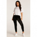 SIKSILK Camiseta de Manga Corta con Logotipo Bordado