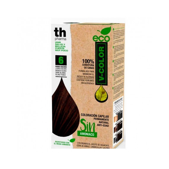 Th Pharma V-color Tinte Eco Nº 6 Rubio Oscuro  TH-PHARMA