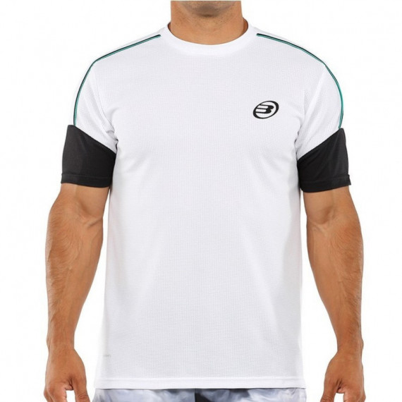 Camiseta BULLPADEL Caqueta Blanco
