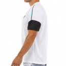 Camiseta BULLPADEL Caqueta Blanco