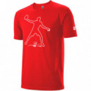 Camiseta Wilson Bela Tech Tee Infrared W  WILSON PADEL