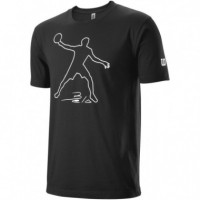 Camiseta Wilson Bela Tech Tee Black  WILSON PADEL - Guanxe Atlantic Marketplace
