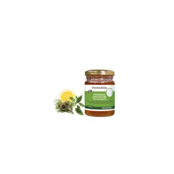 PRANAROM Aromaforce Vías Respiratorias Preparado con Miel 140 Gr