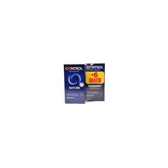CONTROL Preservativos Nature 24 Uds + 6 Finissimo Gratis