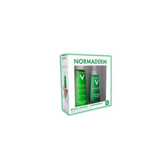 Vichy Pack Normaderm Gel Limpiador 400ML + Normaderm Tratamiento Diario 50ML  VICHY NORMADERM