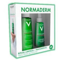 Vichy Pack Normaderm Gel Limpiador 400ML + Normaderm Tratamiento Diario 50ML  VICHY NORMADERM