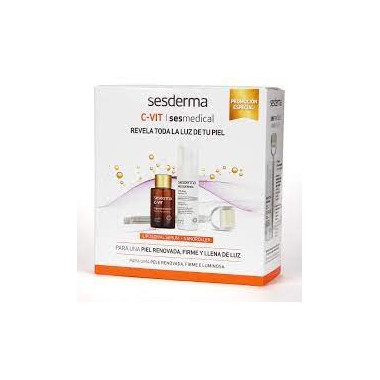 SESDERMA Promo Liposomal Serum C-vit + Hexidermol Espuma con Nanoroller