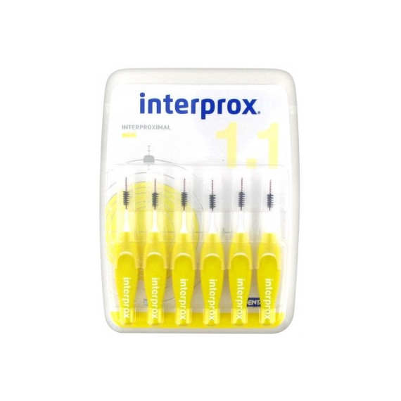 Interprox Mini Cepillo Dental Interproximal 1'1 Mm 6 Unidades  DENTAID